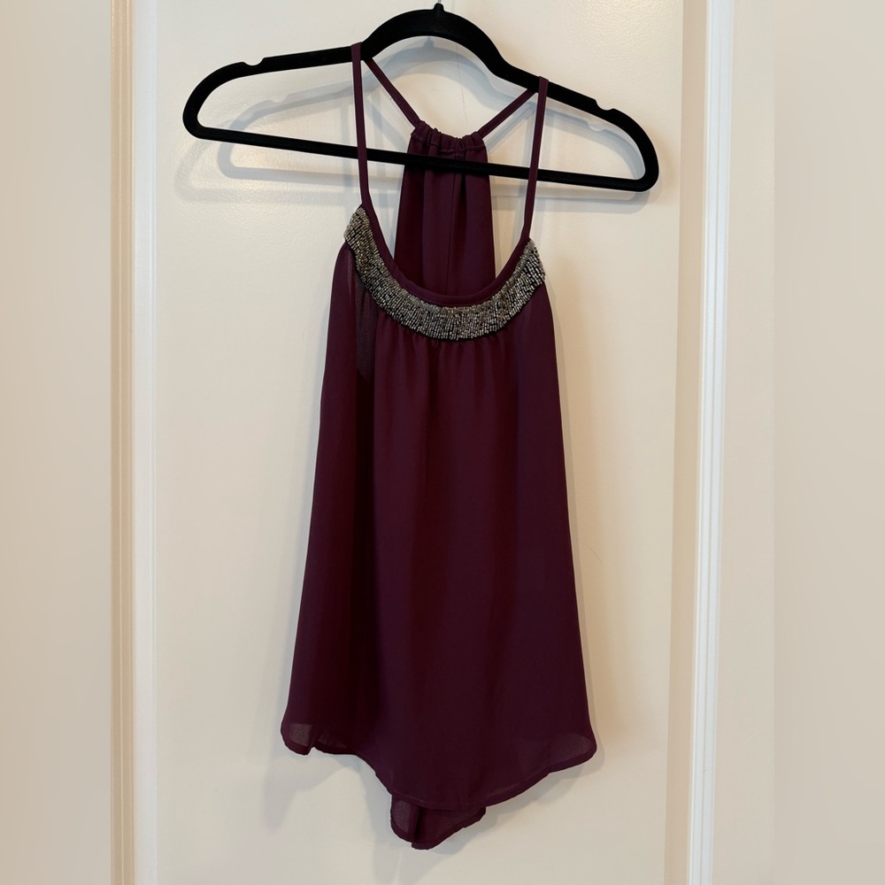 Maroon Takara Tank Top Size Medium
